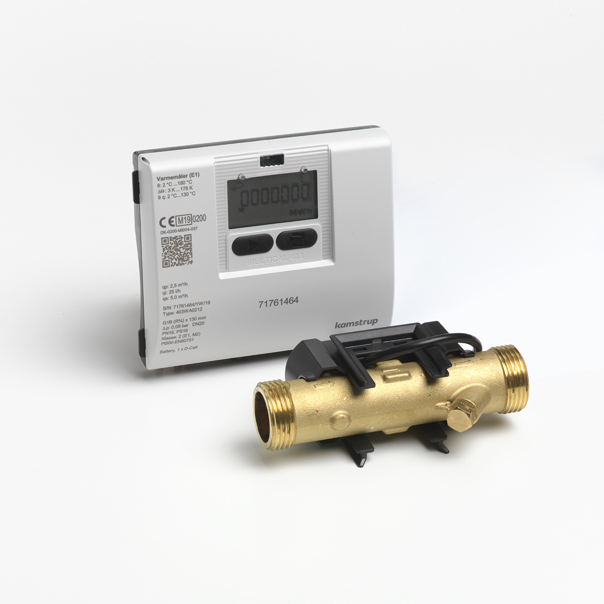 Techem MULTICAL® 403 Kamstrup Energimaler Kol Returlob – 130 mm, Qp 2,5